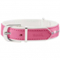 Preview: Hunter Halsband Modern Art Luxus pink/weiß
