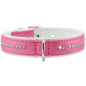 Preview: Hunter Halsband Modern Art Luxus pink/weiß