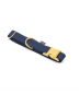 Preview: Brott Collar "Green Musk" - vegan leather with golden clasp - Kopie
