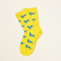 Preview: KRAWATTENDACKEL KKindersocken Gelb Dackel Blau