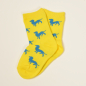 Preview: KRAWATTENDACKEL KKindersocken Gelb Dackel Blau