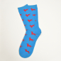 Preview: KRAWATTENDACKEL Socken Blau Dackel Rot