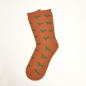 Preview: KRAWATTENDACKEL Socken Braun Dackel Grün