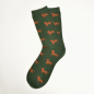 Preview: KRAWATTENDACKEL Socks green - Dog brown