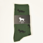 Preview: KRAWATTENDACKEL Socken Grün Fuchs Schwarz