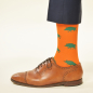 Preview: KRAWATTENDACKEL Socks orange - Wildboar green