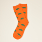 Preview: KRAWATTENDACKEL Socks orange - Wildboar green