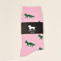 Preview: KRAWATTENDACKEL Socken Rosa Fuchs Grün