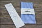Preview: Treusinn Hundehalstuch Bandana Sylt (blau-gestreift)