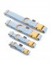 Preview: Brott Collar "Blue Sky" - vegan leather with golden clasp