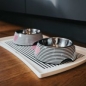 Preview: Melamine feeding bowl Biri black/white