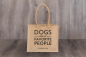 Preview: Treusinn Eco Shopper Jute - Dogs are my favorite people