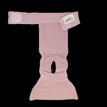 Preview: Lill´s Läufigkeitshöschen aus Bio-Baumwolle „Lou“ Pink Berry