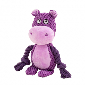 Plüsch-Seilspielzeug aus Baumwolle Hippo