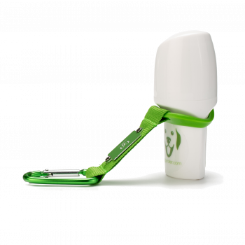 DOGGYROLLER WITH CARABINER HOLDER IN GREEN