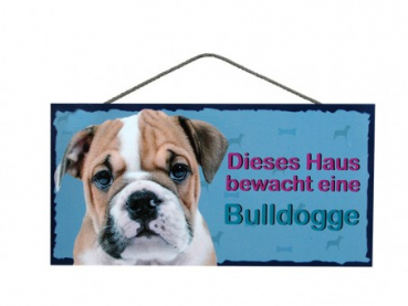 Hundeschild Bulldogge