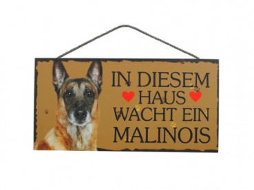 Hundeschild Malinois
