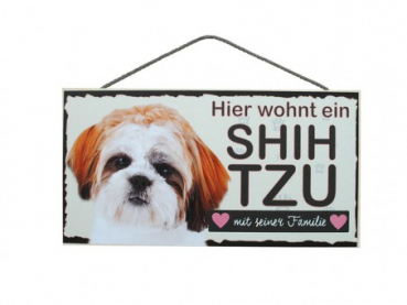 Hundeschild Shih Tzu