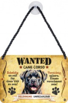 Wanted Haustierschilder Cane Corso