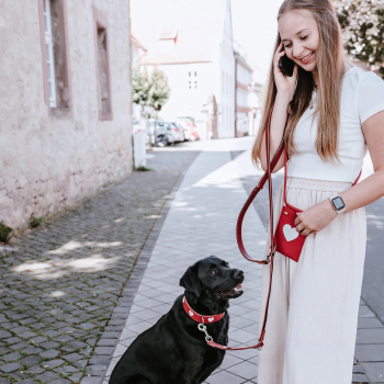 Preview: Hunter Handytasche Love (Kunstleder)