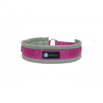 Anny-X Zugstopphalsband grau/pink