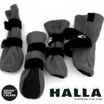 HALLA Outdoor Fleece-Booties grau