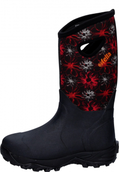 93' Fella Outdoorstiefel Annie hoch black/ red