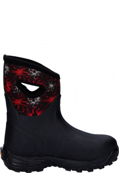 Preview: 93' Fella Outdoorstiefel Annie halbhoch black / red