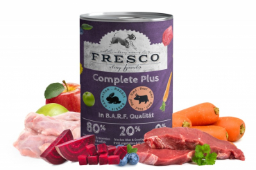 Preview: Fresco Complete Plus Kaninchen mit Rind (haltbares B.A.R.F) Paket