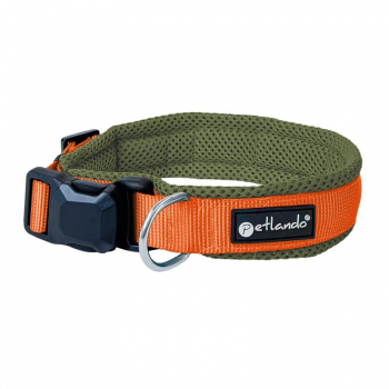 Petlando Magnetech Halsband  Olive/Orange