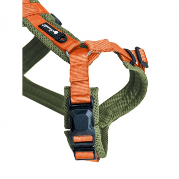 Preview: Petlando Magnetech Y - Comfort Geschirr Olive/Orange