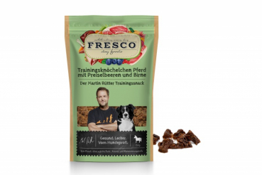 Fresco Trainingsknöchelchen Pferd mit Preiselbeeren und Birne
