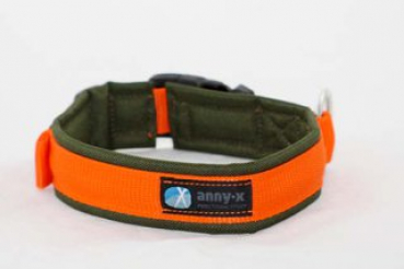 Anny-X Halsband Fun oliv/orange