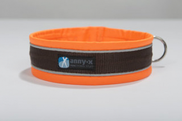 Anny-X Halsband protect leuchtorange/braun