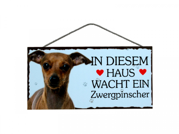 Hundeschild Zwergpinscher