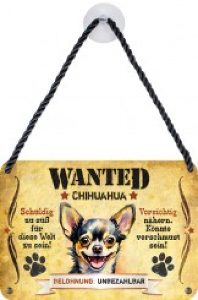 Wanted Haustierschilder Chihuahua