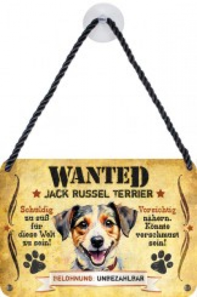 Wanted Haustierschilder Jack Russel Terrier