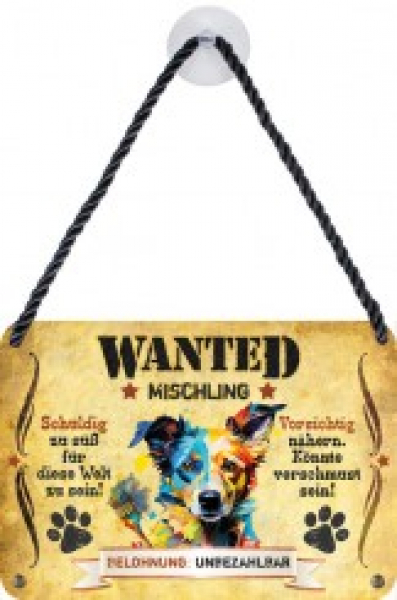 Wanted Haustierschilder Mischling