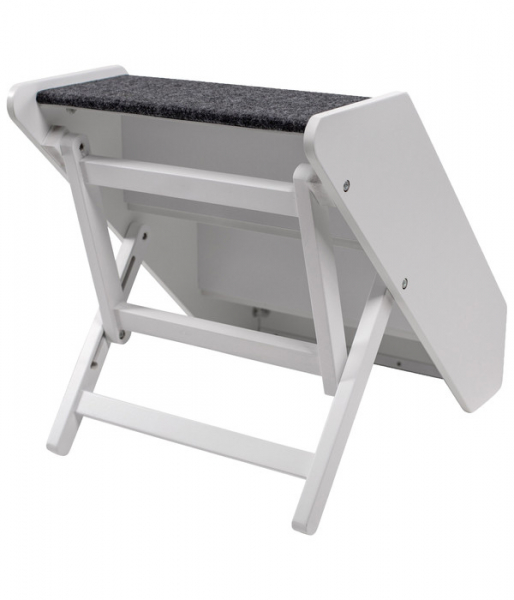 UPP Heavy Duty Folding Dog Car Ramp for BIG Pets | white