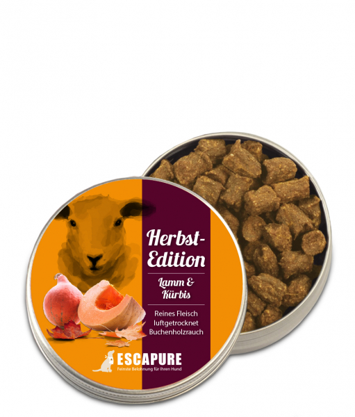 Escapure Lamm Hupferldose mit Kürbis, 50g