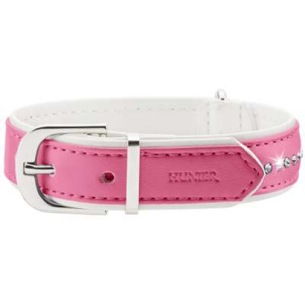Hunter Halsband Modern Art Luxus pink/weiß