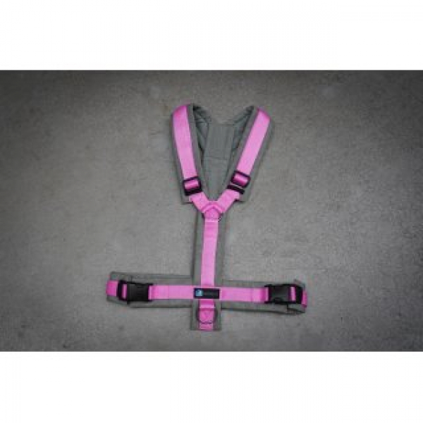 Anny-X Brustgeschirr Fun grau/rose Sonderfarbe