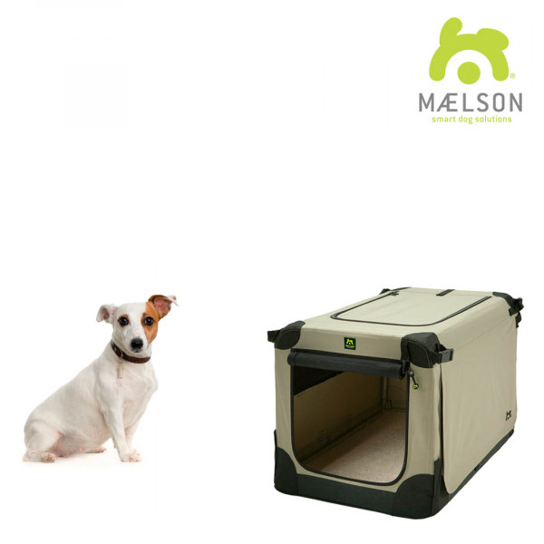 MAELSON foldable Dogbox Soft Kennel 62 beige