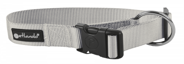 Petlando Basic Comfort Halsband silber