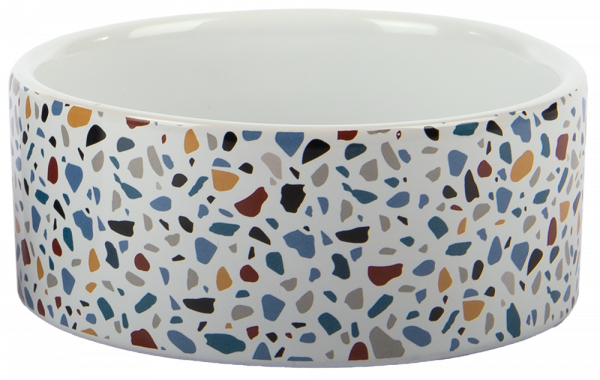 Petlando Kermaiknapf Terrazzo weiß