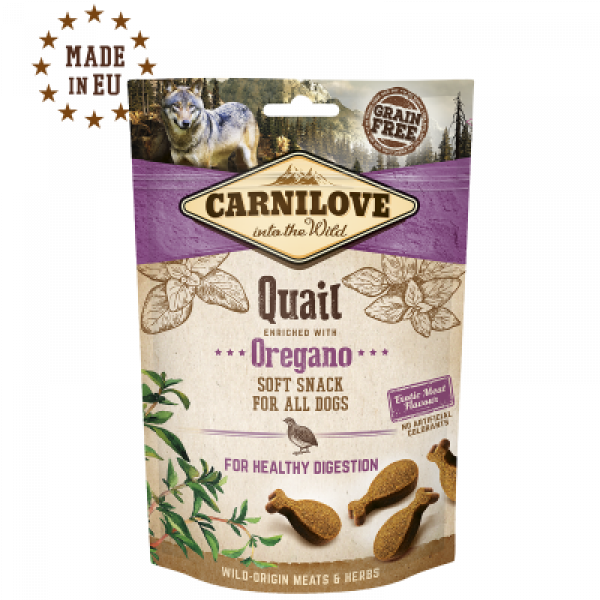 Carnilove Soft Snack Wachtel mit Oregano 200g