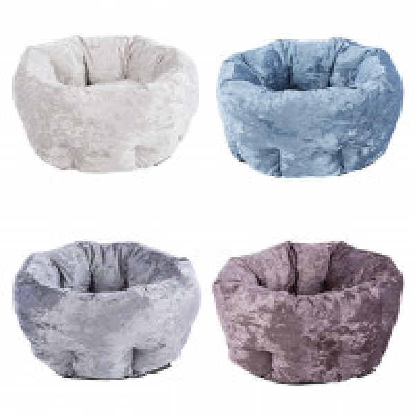 Scruffs Velvet Dogs Bed grey