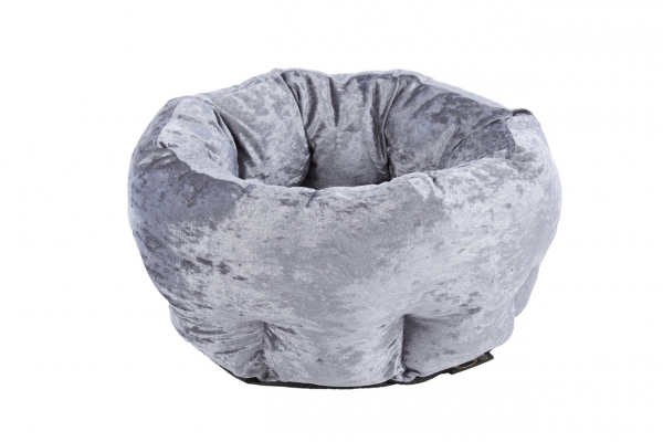 Scruffs Velvet Dogs Bed grey