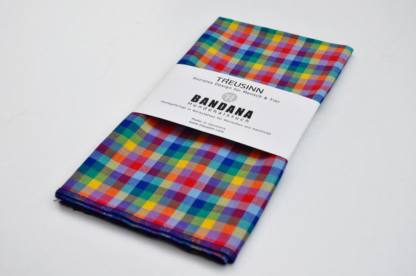 Treusinn Hundehalstuch Bandana Zirkus (Kariert)
