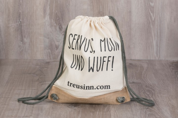 Treusinn ECO Turnbeutel Canvas "Wuff"